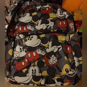 NWT Mickey Mouse Patterned Backpack